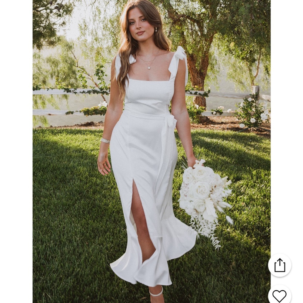 Garden midi dress worn once for a bridal shower